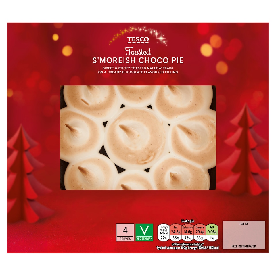 Tesco S'moreish Choco Sweet  Pie 390g.