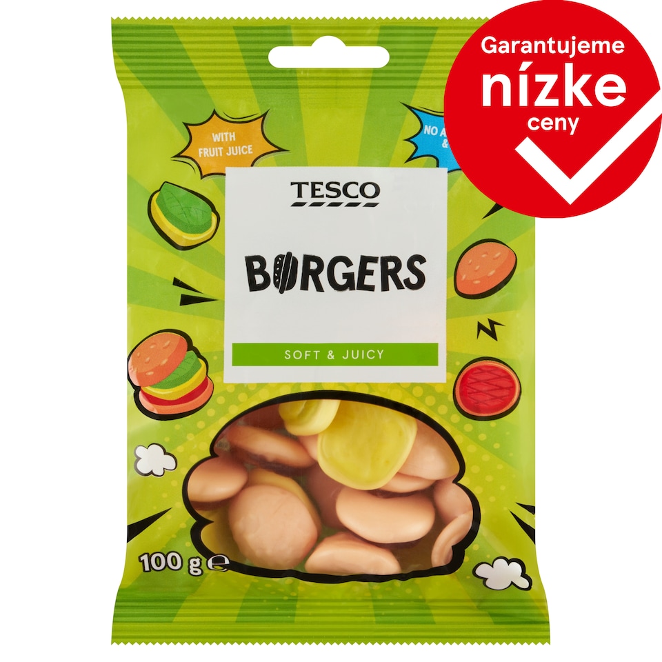Tesco Želé cukríky s ovocnými príchuťami 100 g