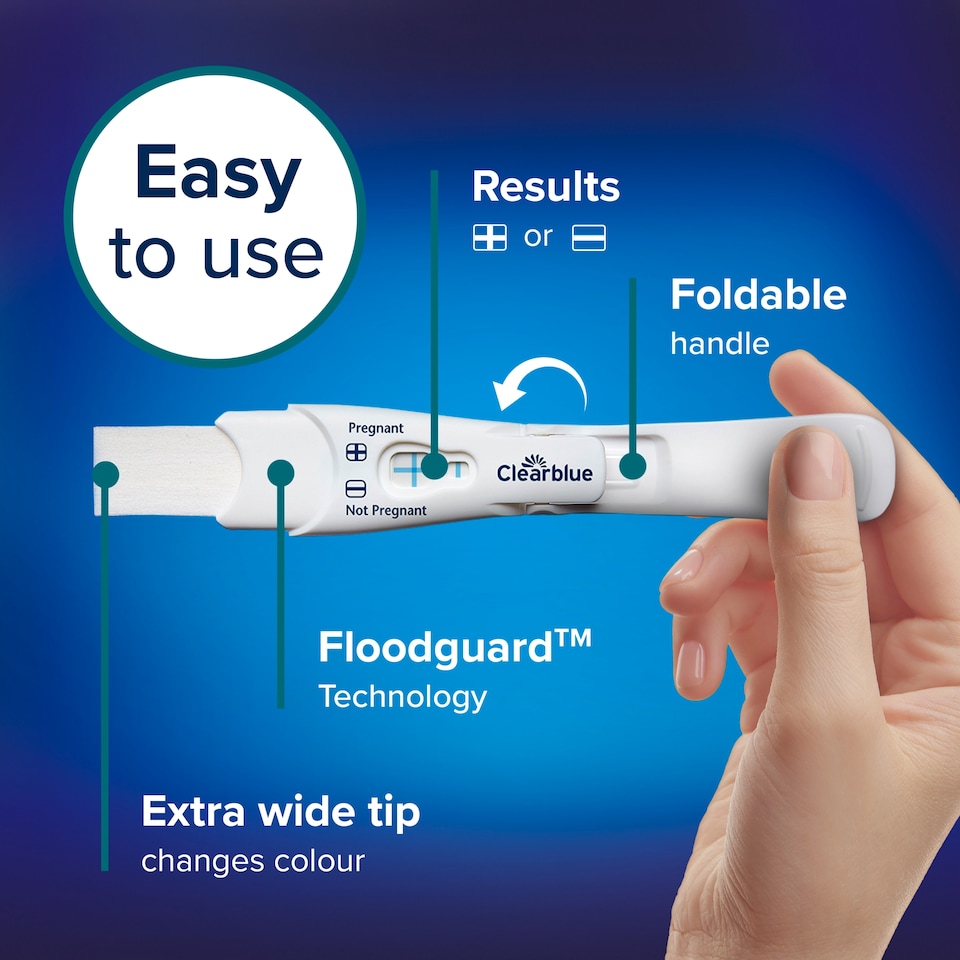 image 1 of Clearblue Flip & Click Pregnancy Test 1 Pack