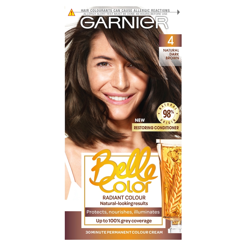 image 1 of Garnier Belle Color Permanent Hair Dye - Natural Dark Brown 4