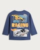 image 5 of Hot Wheels Pure Cotton Long Sleeved Top in Blue