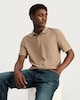 image 1 of F&F Cotton Rich Regular Fit Short Sleeved Polo Shirt in Brown