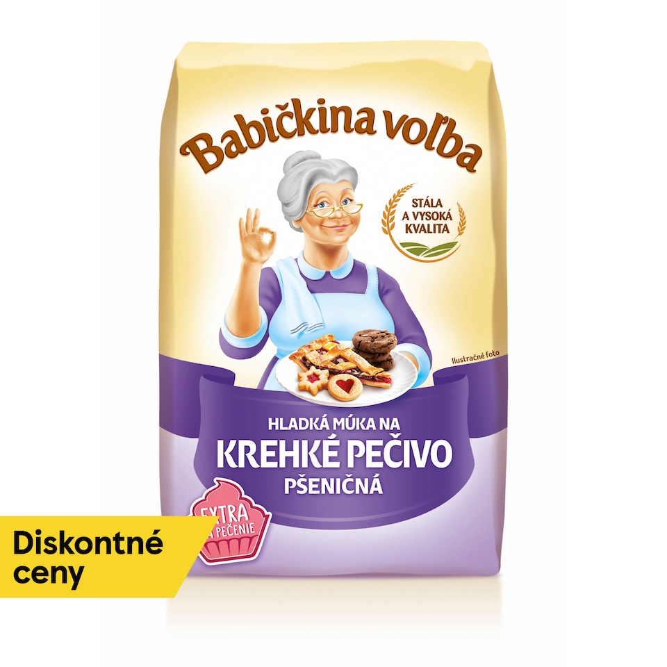 Babičkina Voľba Hladká múka na krehké pečivo pšeničná 1 kg