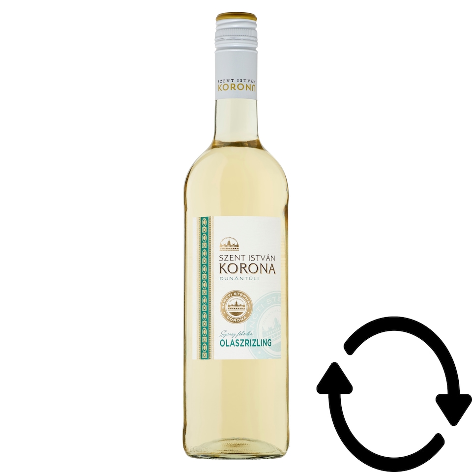 Szent István Korona Dunántúli Olaszrizling száraz fehérbor 12% 0,75 l
