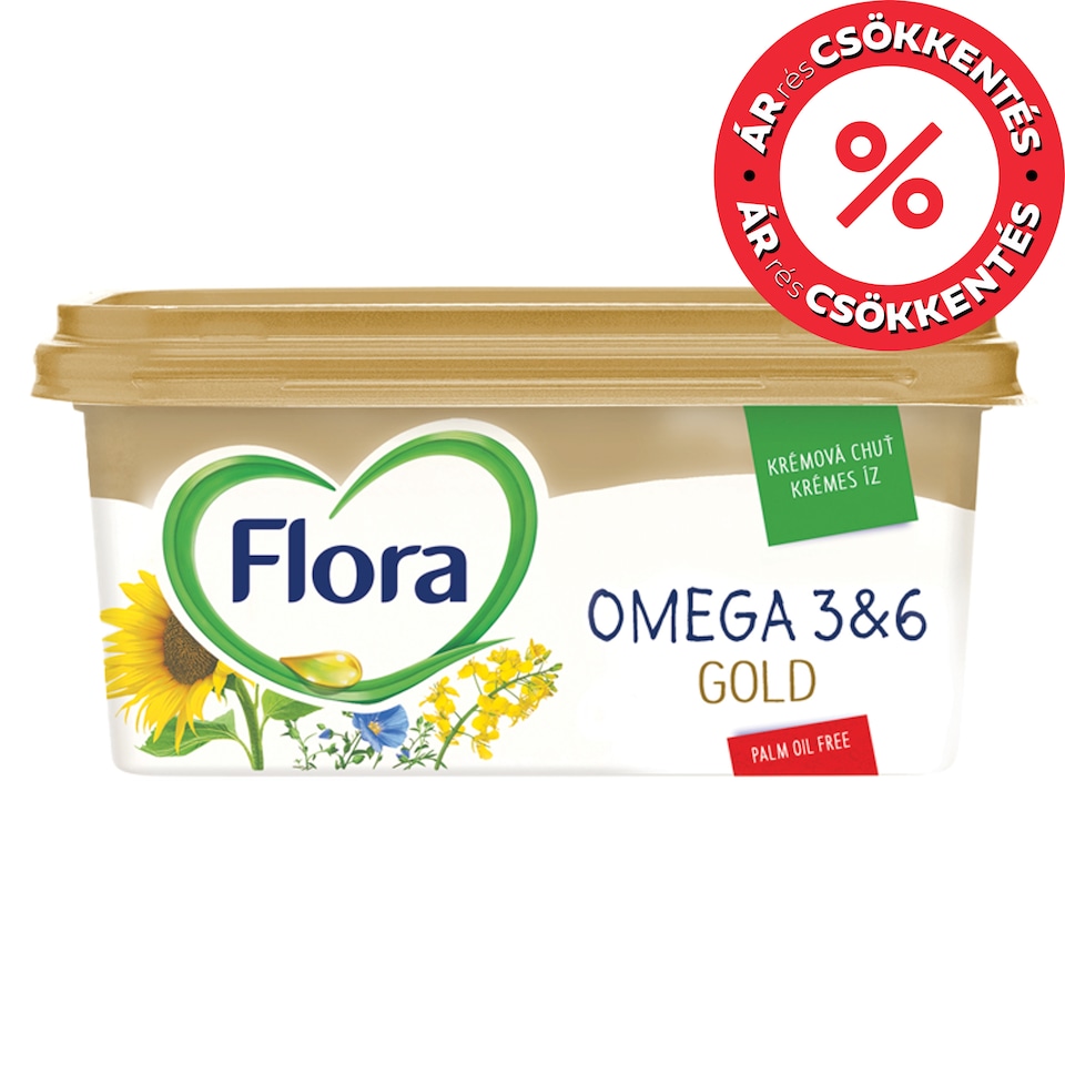 Flora Gold margarin 400 g  1. kép