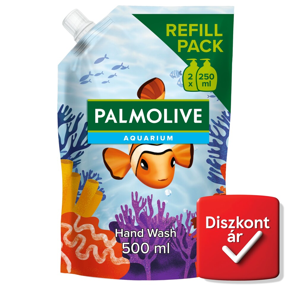 Palmolive Aquarium folyékony szappan utántöltő 500 ml  1. kép