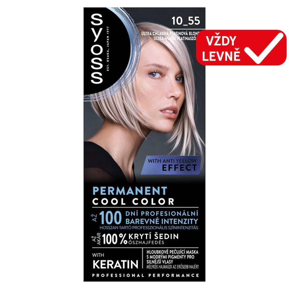 Syoss Hair Color Ultra Cool Platinum Blonde 10_55