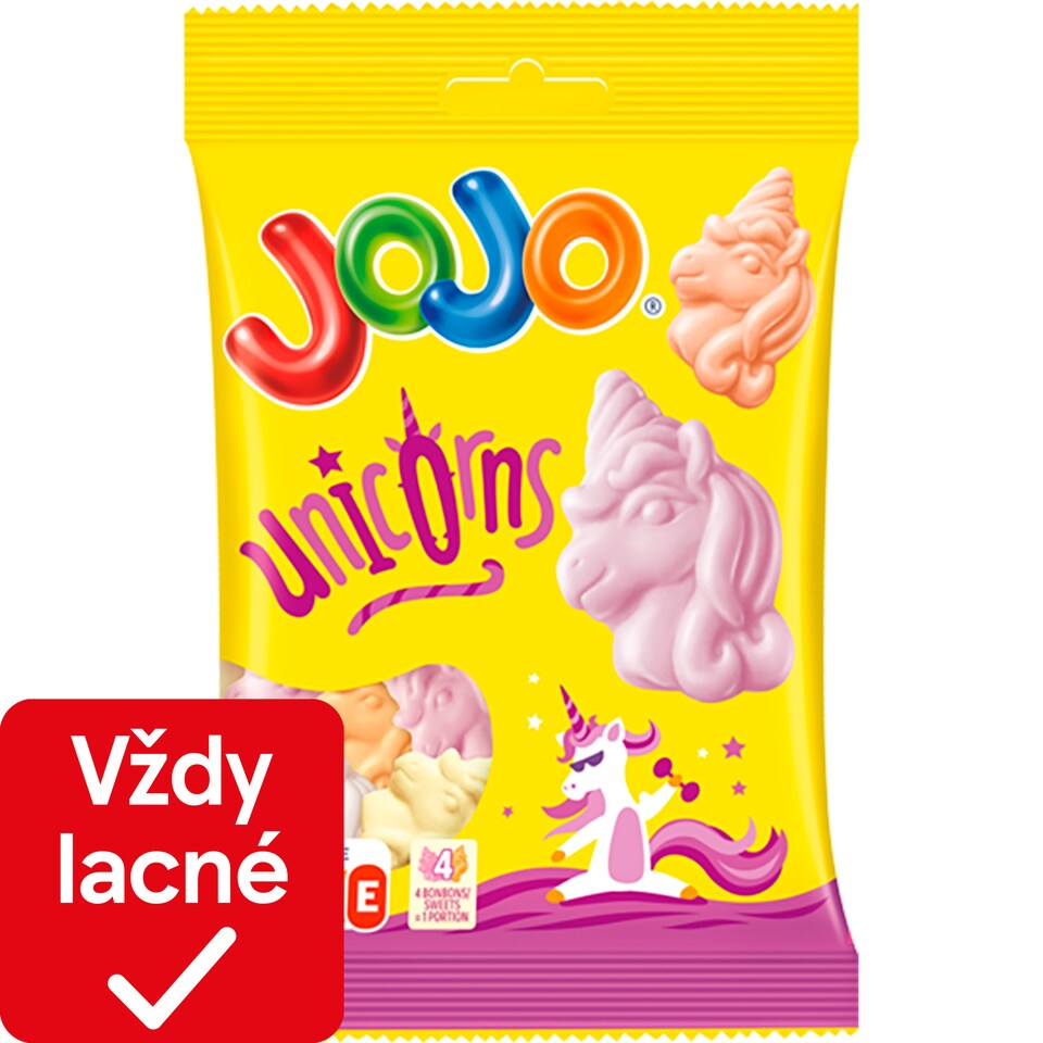 obrázok 1 z  JOJO Jednorožci želé cukríky s ovocnými príchuťami 80 g