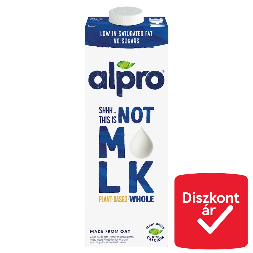 Alpro Shhh... this is not Milk Sugar-Free Oat Drink with Added Calcium and Vitamin D2 3,5% 1 l