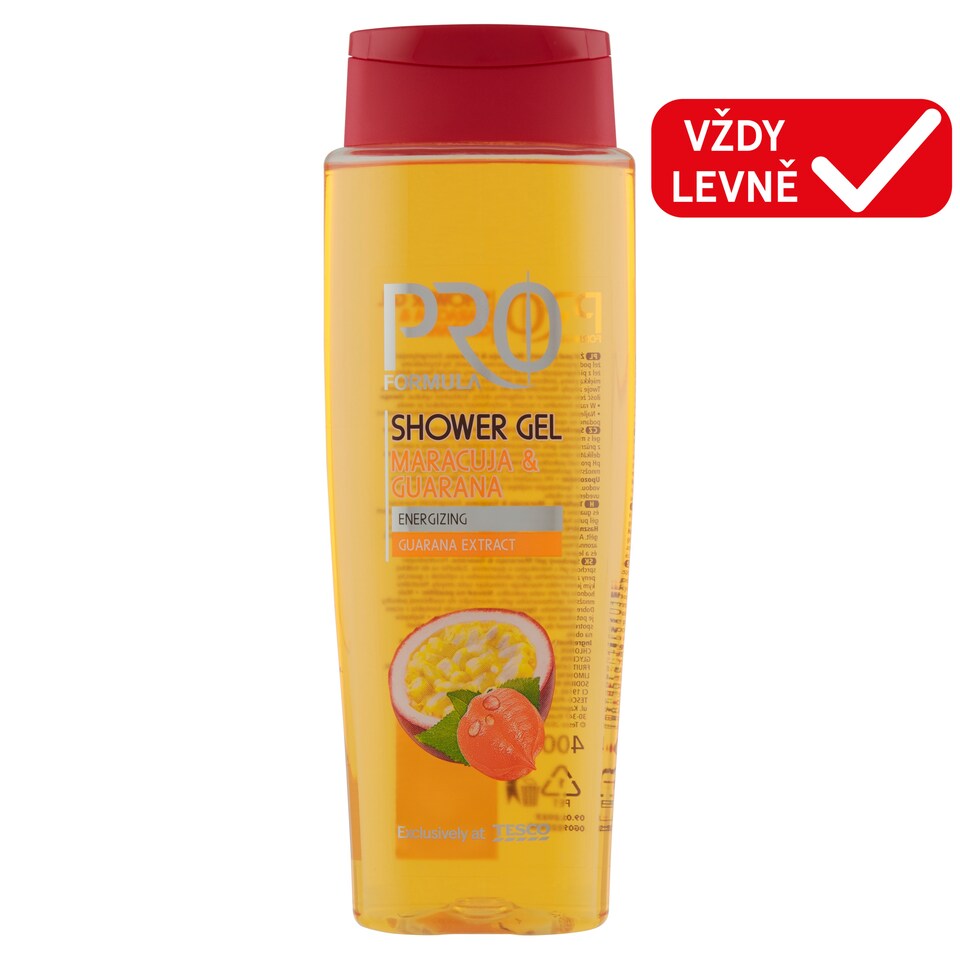 Tesco Pro Formula Shower Gel Maracuja & Guarana 400ml
