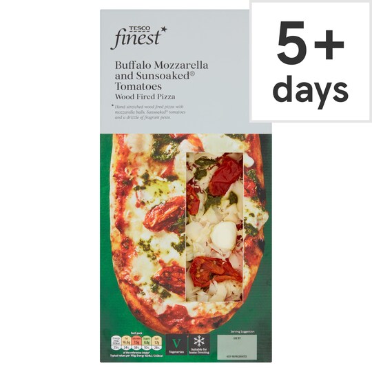 Tesco Finest Buffalo Mozzarella Tomo Pizza 220G Tesco Groceries