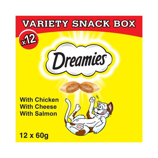 Dreamies Variety Cat Food Treats Snack Box 720G Tesco Groceries