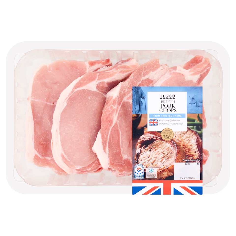 Tesco British Pork Chops 700G 700G