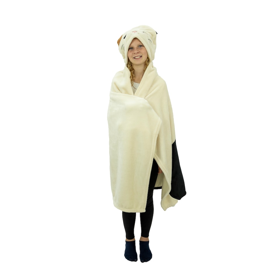 image 1 of Squishmallows Cat Hooded Throw