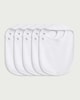 image 2 of F&F Baby 5-Pack Pure Cotton Bibs in White
