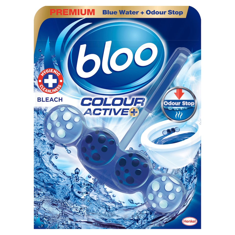 image 1 of Bloo Colour Active+ Bleach Rim Block 50g