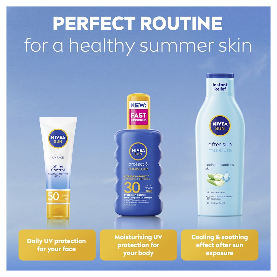 image 1 of NIVEA SUN Protect & Moisture Sun Lotion SPF30 200ml