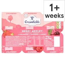 Creamfields Low Fat Yogurt - Berry Medley 6 x 125g