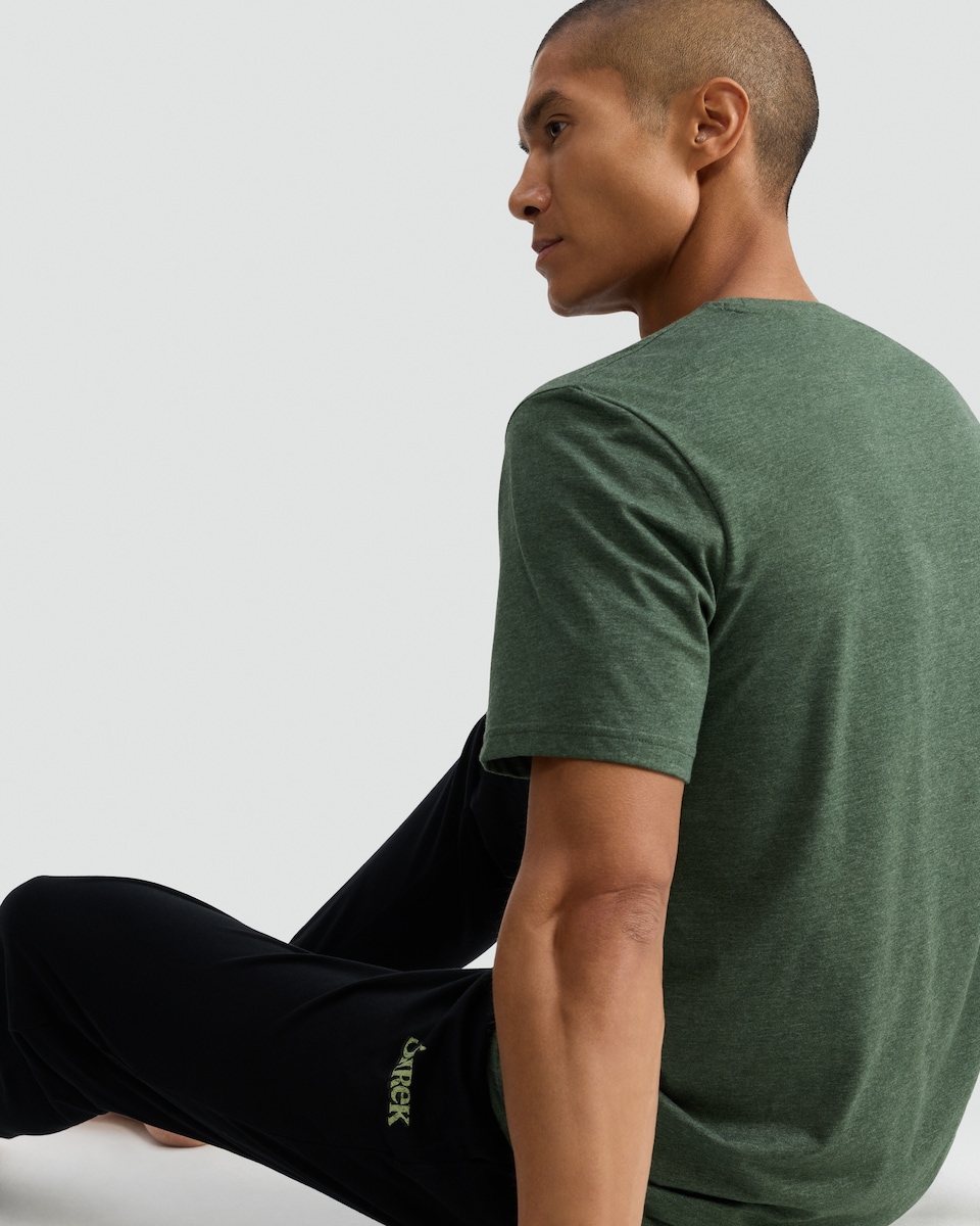 image 1 of Shrek Slogan T-Shirt and Joggers Pyjamas SEt in Multi