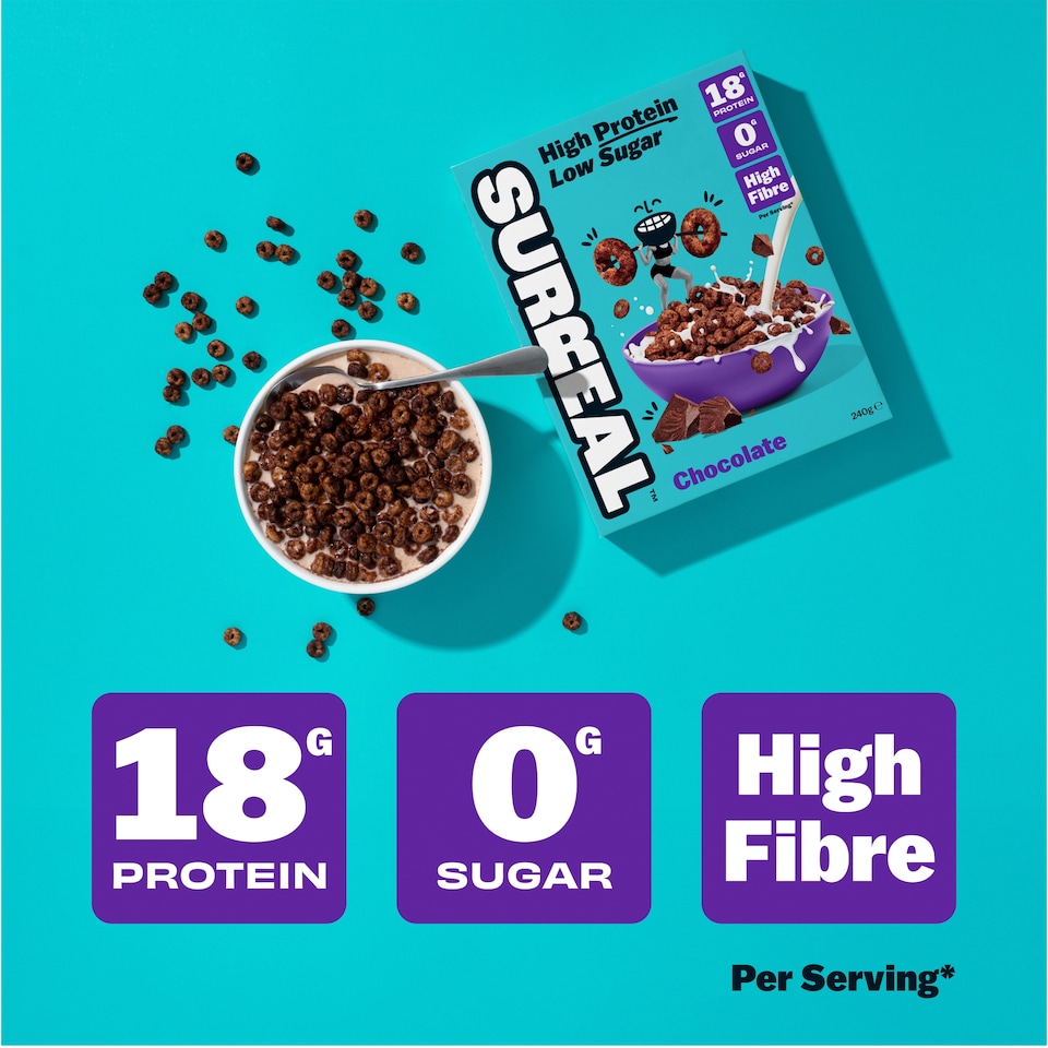 image 1 of Surreal Cocoa High  Protein Cereal  240g