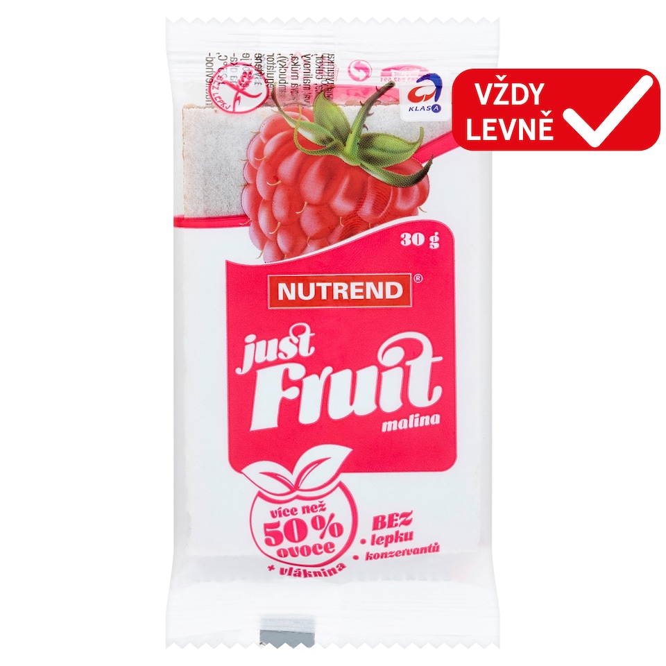 image 1 of Nutrend Just Fruit Raspberry Fruit Bar 30g