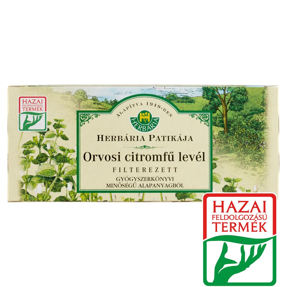 Herbária filterezett orvosi citromfű levél 25 filter 25 g