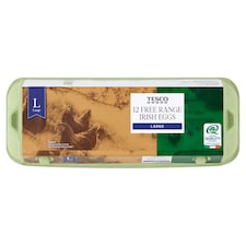 Tesco Free Range Eggs Large Box Of 12