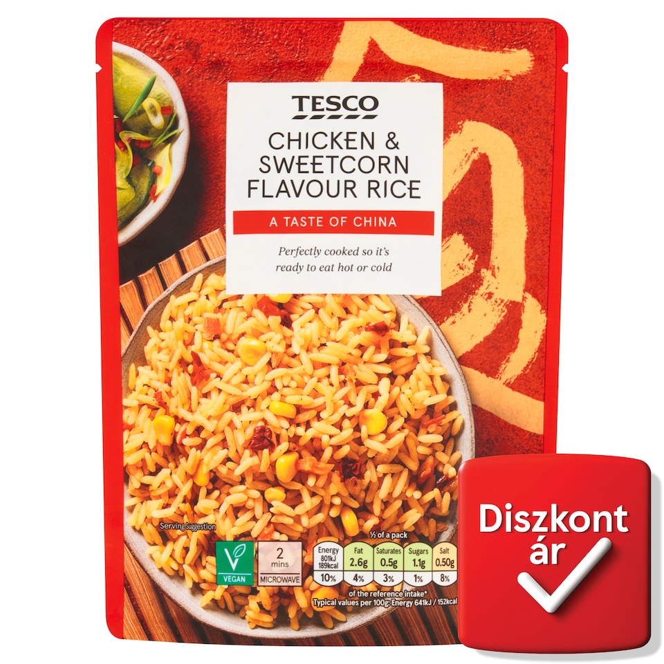 Tesco Chicken & Sweetcorn Flavour Rice 250 g