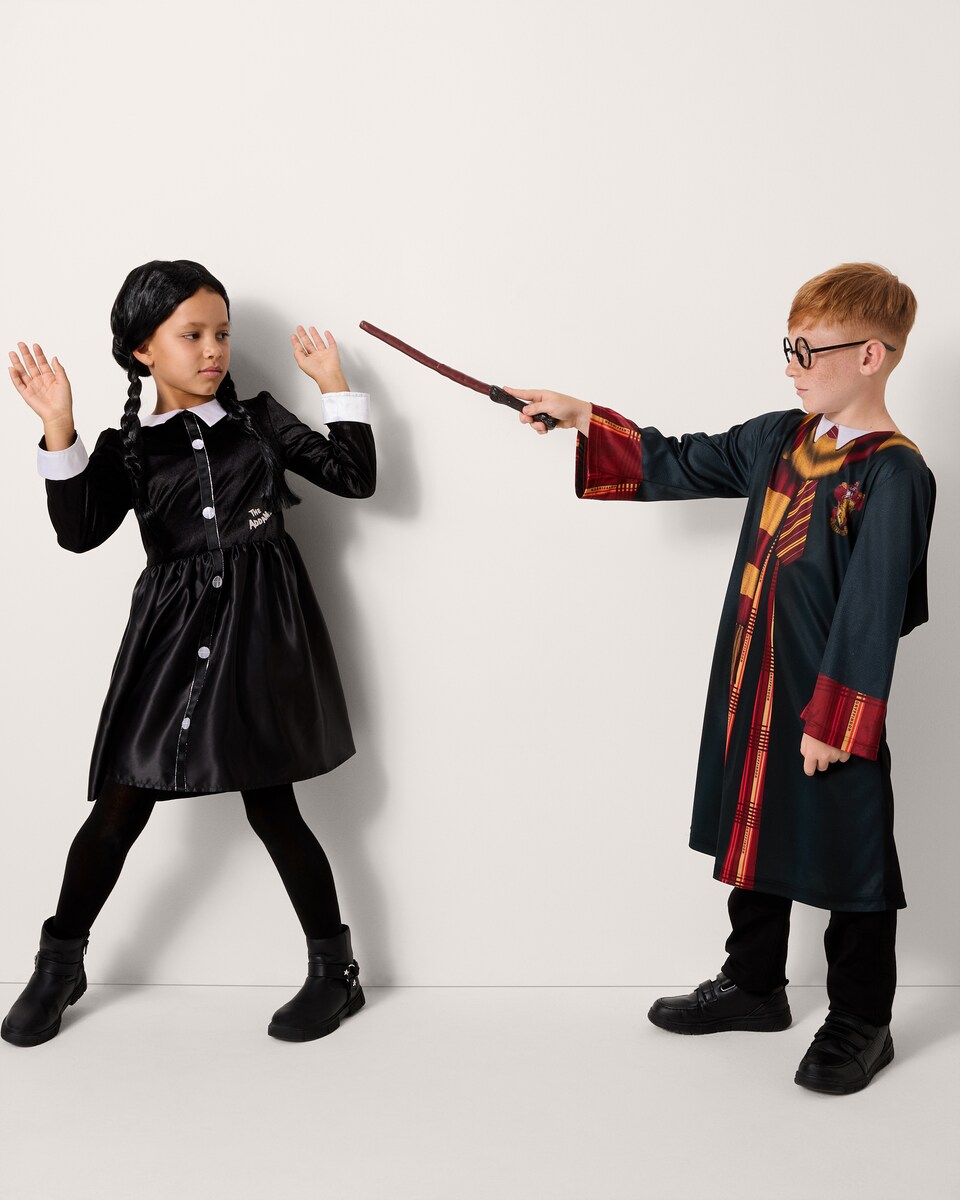 image 1 of Harry Potter Gryffindor Fancy Dress Costume in Black