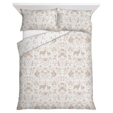 F&F Home Bedding Brushed Woodland Duvet Set Super King