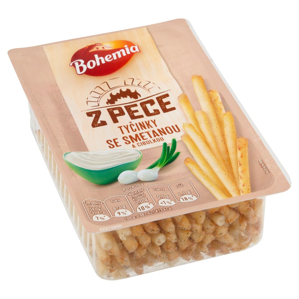 Bohemia Z pece tyčinky se smetanou a cibulkou 80g