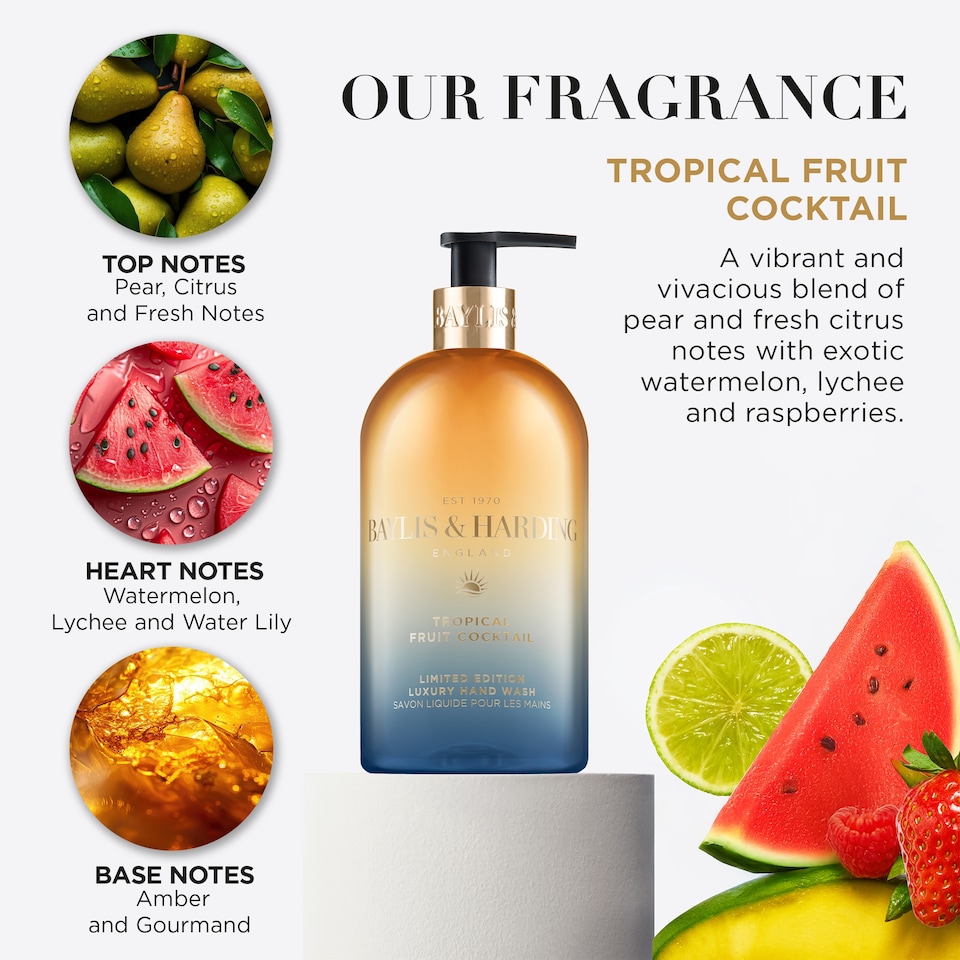 image 1 of Baylis & Harding Midnight Cherry Luxury Hand Wash 500ml