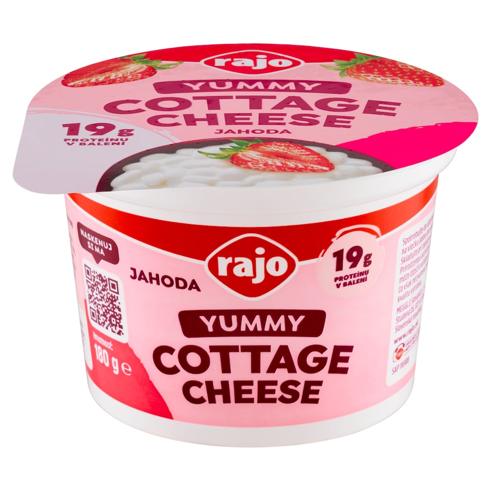 image 1 of Rajo Cottage Cheese Yummy Strawberry 180 g