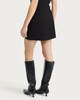 image 4 of F&F Ponte Belted Mini Skirt in Black