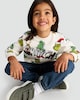 image 2 of The Grinch Cotton Rich Sequin Embellished Sweatshirt in Cream