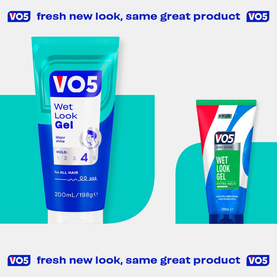 image 1 of Vo5 Wet Look Styling Hair Gel 200Ml