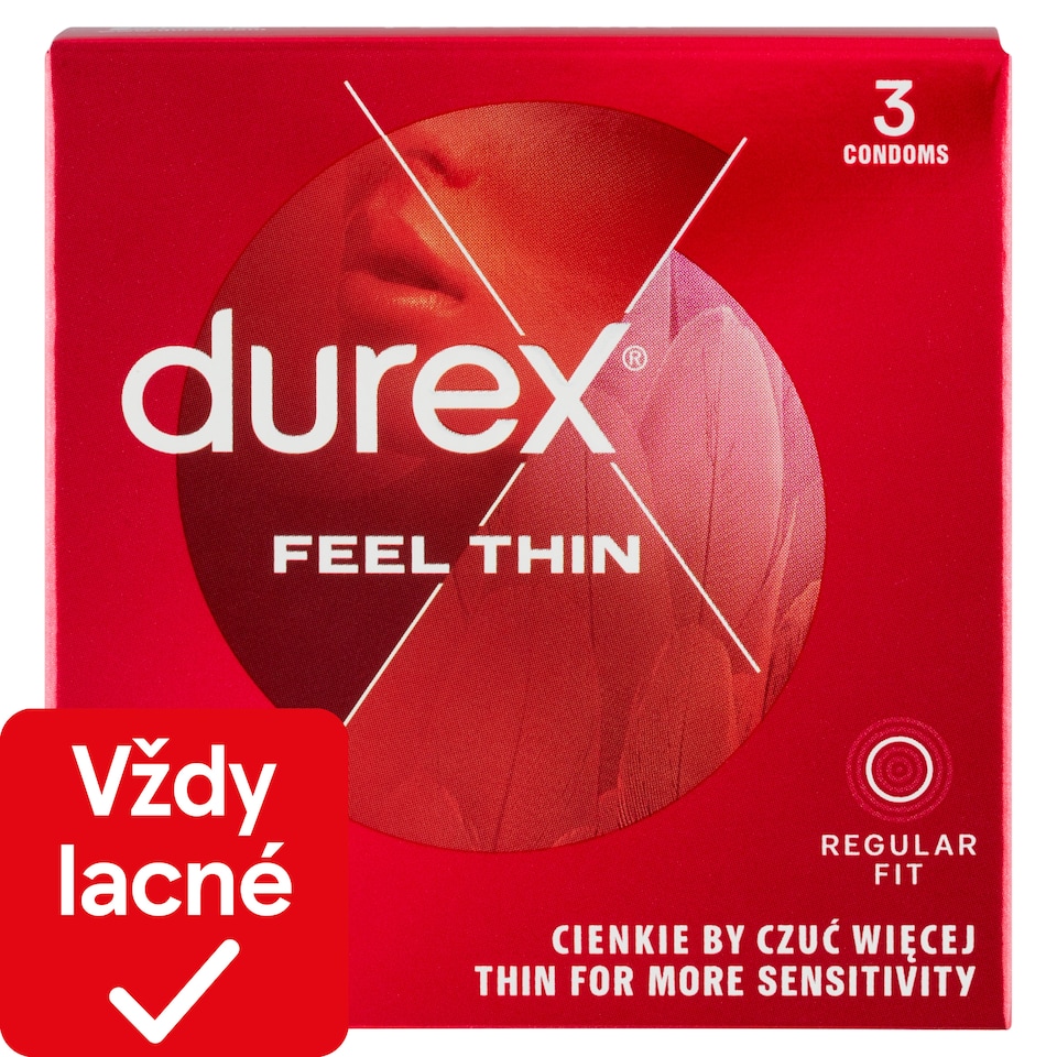 obrázok 1 z Durex Feel Thin prezervatívy 3 ks