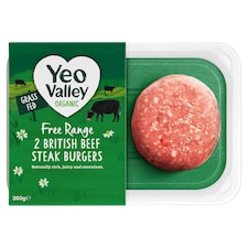 Yeo Valley Organic 2 British Lamb Burgers 260g