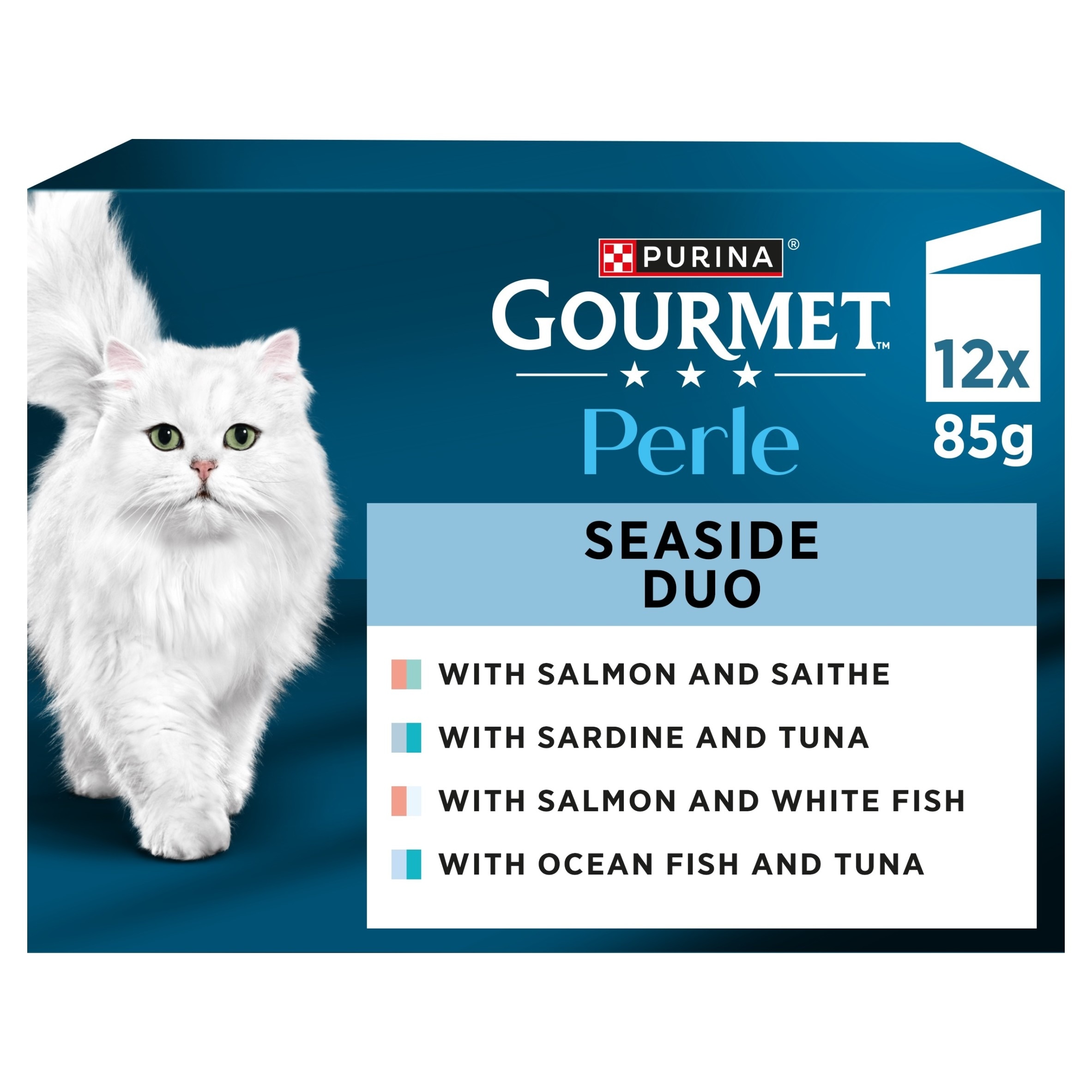 GOURMET Perle Seaside Duo in Gravy Wet Cat Food 12x85g