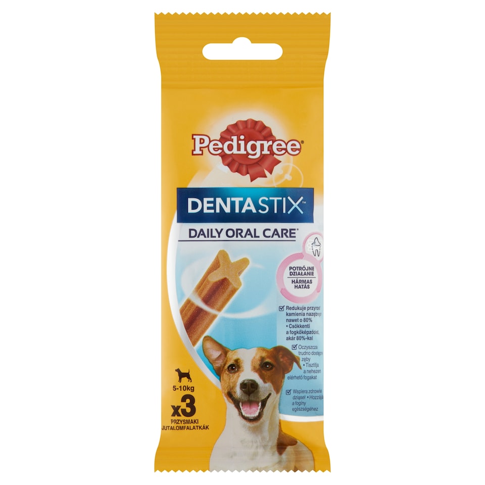 image 1 of Pedigree DentaStix Complementary Pet Food for 5-10 kg Dogs Over 4 Months Old 3 pcs 45 g