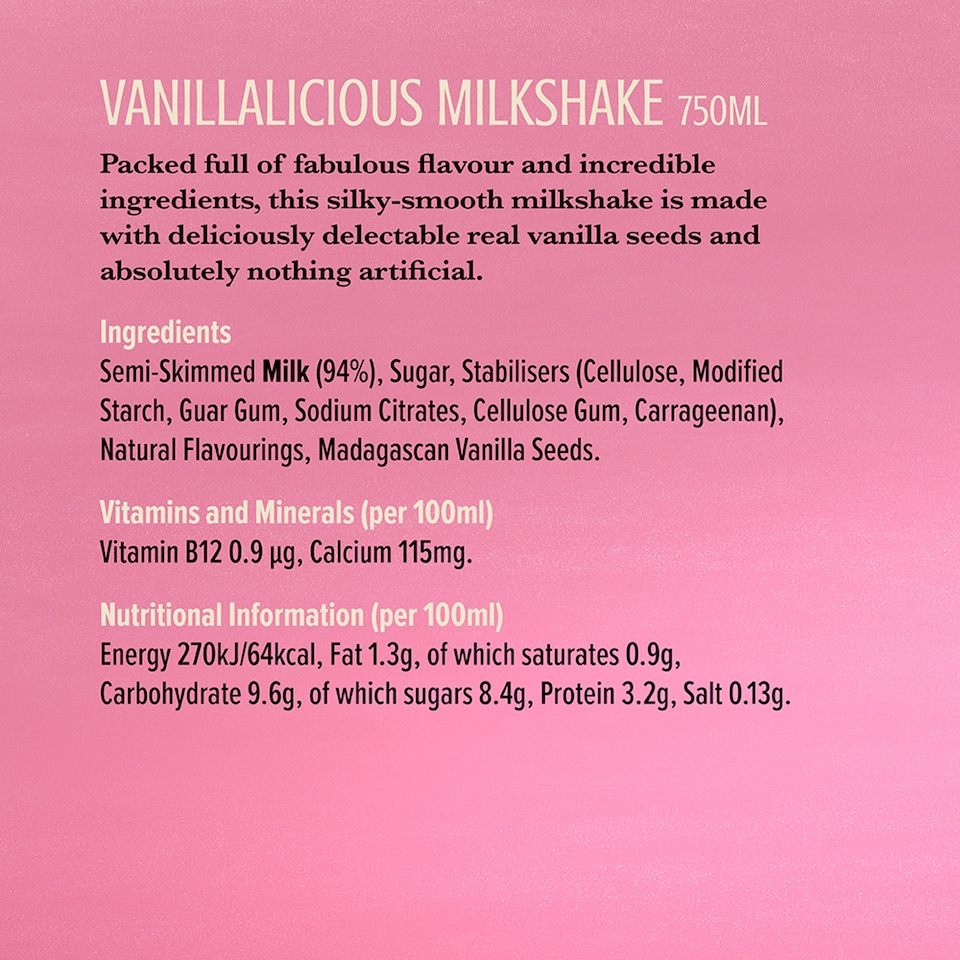 image 1 of Shaken Udder Vanillalicious Milkshake 750Ml