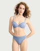 image 3 of F&F 5-Pack Cotton Rich Lace Trim High Leg Knickers in Multi