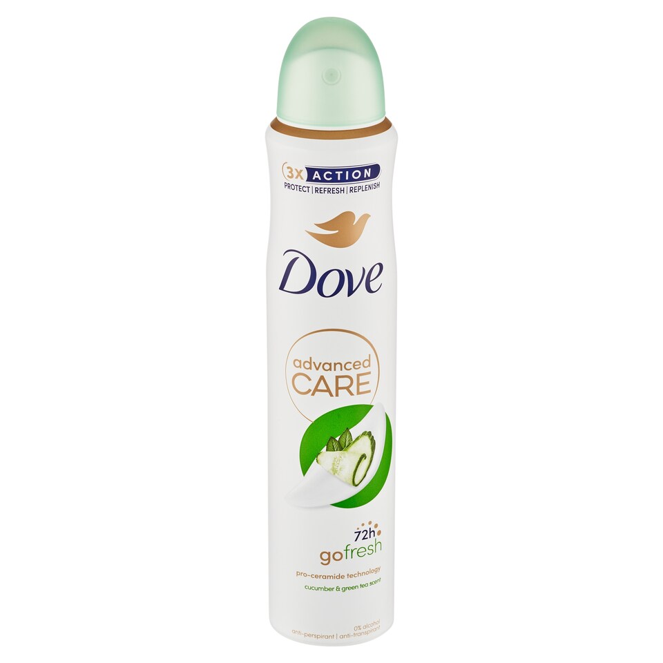 obrázok 1 z Dove Advanced Care Cucumber&Green Tea Antiperspirant sprej 200 ml
