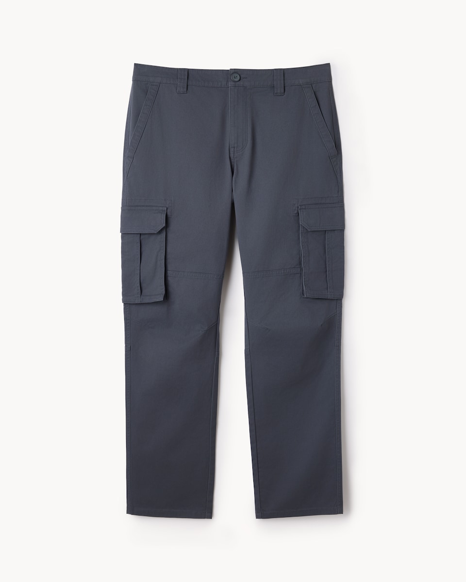 image 1 of F&F Cotton Rich Cargo Trousers in Blue