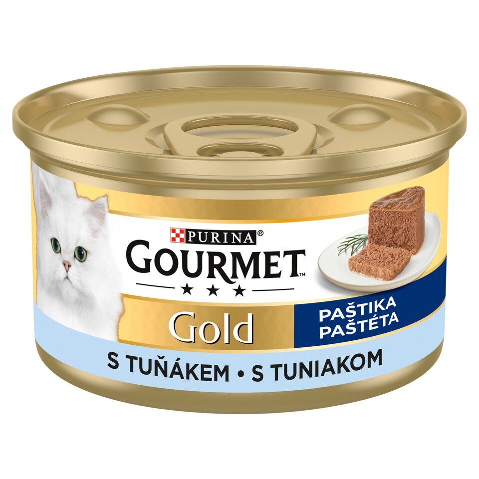 obrázok 1 z Gourmet Gold konzerva pre mačky tuniak paštéta 85 g