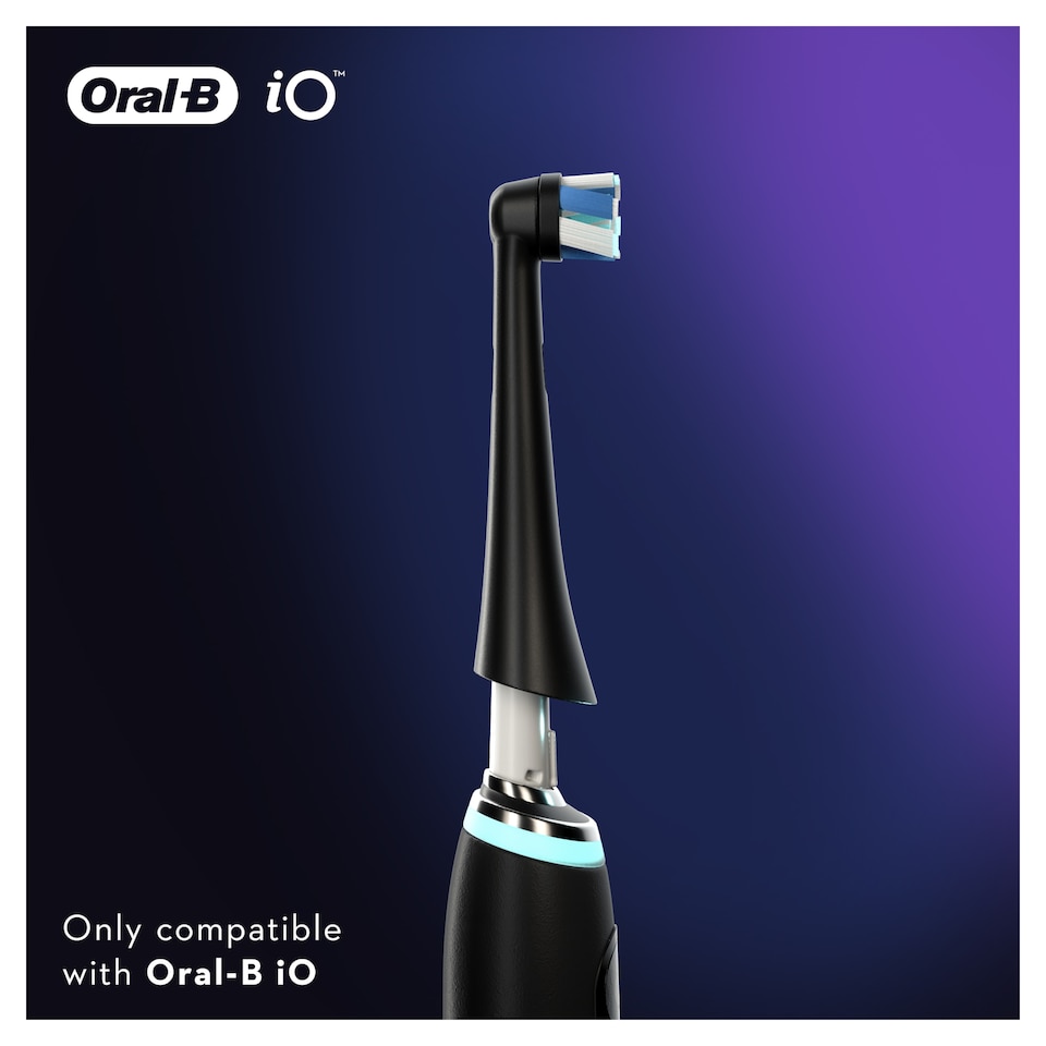 image 1 of Oral-B iO Ultimate Clean Black Electric Toothbrush Heads 4 pack
