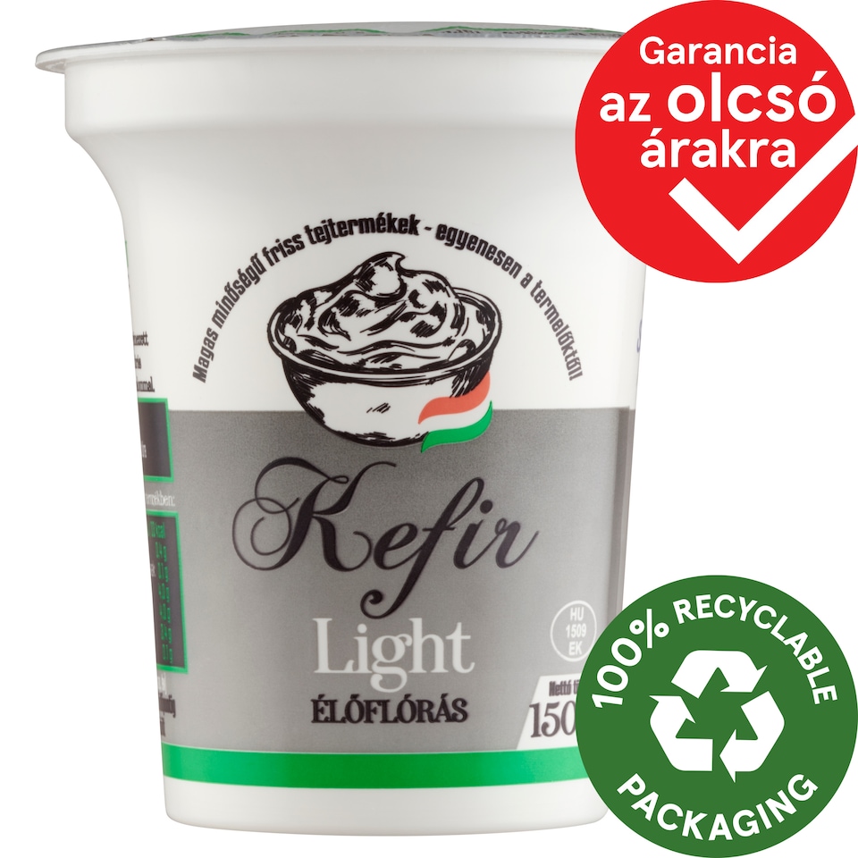 Szentkúti Tej Light élőflórás kefir 150 g