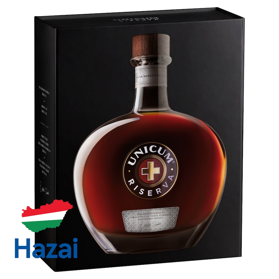Unicum Riserva gyógynövénylikőr 40% 0,7 l díszdobozban