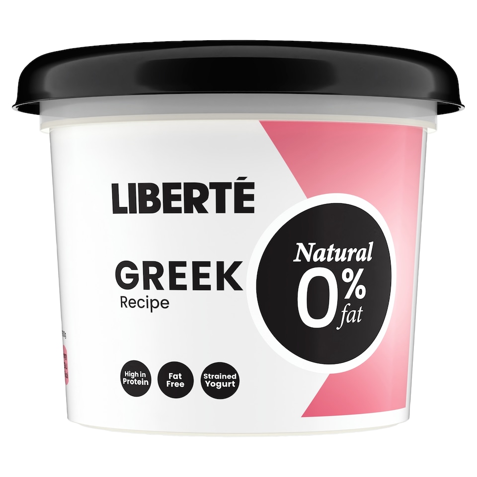 Liberte 0% Fat Grk/Style Natural Yoghurt 500G