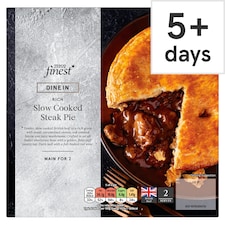 Tesco Finest Dine In Slow Cooked Steak Pie 500G